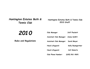 2010 - Bath & Tennis Club of Huntington Estates