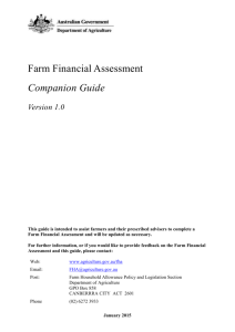 Farm Financial Assessment - Companion Guide