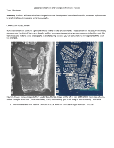 Coastal Development and Changes in Hurricane Hazards Time: 25