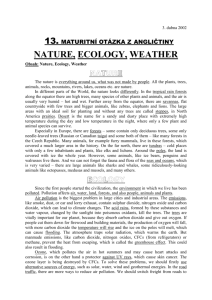 Nature, Ecology, Weather