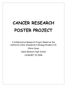 CANCER RESEARCH POSTER PROJECT