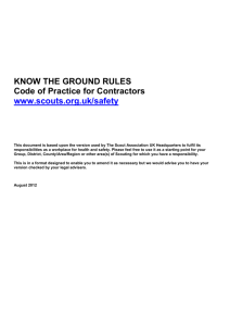 Example code of practice for contractors