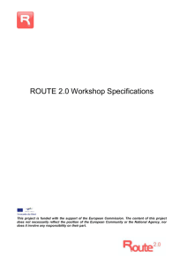 Workshop Specifications