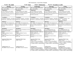 Weekly Schedule - Birmingham City Schools