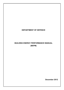 Building Energy Performance Manual