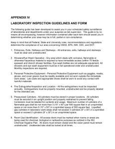 laboratory inspection guidelines and form