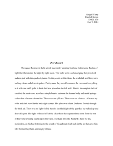 Poor Richard Final - English 130 Introduction to Fiction Fall 2014