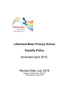 single-equality-policy-2015 - Litherland Moss Primary School