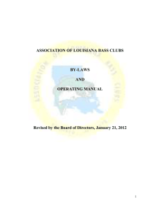 ALBC By-Laws and Operating Manual
