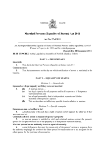 MarriedPersons(EqualityofStatus)Act2011