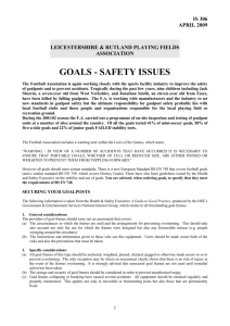 Goals - safety issues - Rural Community Council