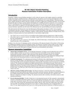 Museum Automation Problem Description