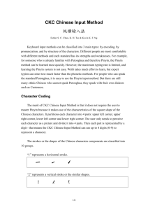 CKC Chinese Input Method - Pascal-Man