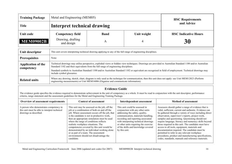 MEM09002B Board of Studies NSW