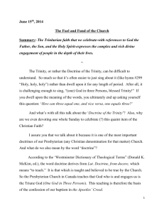 June 15th, 2014 The Fuel and Fund of the Church Summary: The