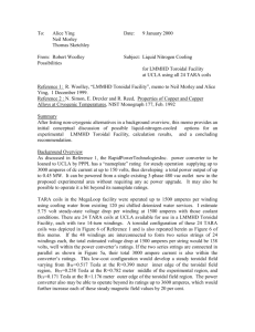 LN2 Cooled LMMHD Toroidal Facility1 - UCLA