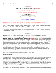 does four limb compression mimic the effects of exercise?