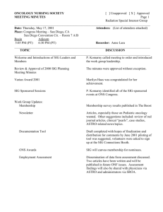 2001 RAD Congress Planning Meeting Minutes