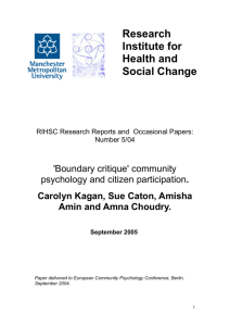 Boundary critique - Community Psychology UK