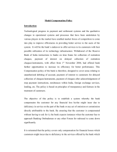 Model Compensation Policy - Indian Banks` Association