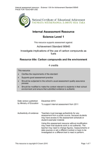 Task - Year 11 Science