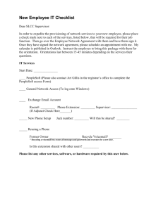 Employee Network Agreement - South Louisiana Community College
