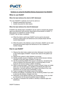 Guidance on using the Disability Distress Assessment Tool (DisDAT)