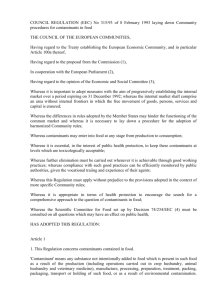 COUNCIL REGULATION (EEC) No 315/93 of 8 February 1993