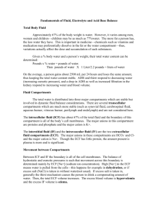 Fundamentals of Fluid, Electrolyte and Acid Base Balance