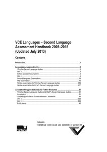 Second Language Assessment Handbook