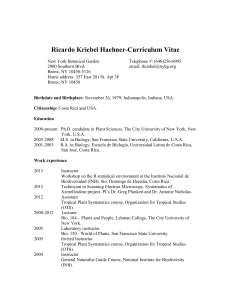 Ricardo Kriebel Haehner-Curriculum Vitae