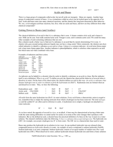Acids and Bases - Embrace Challenge