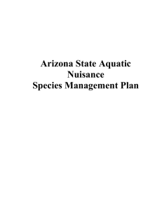 Arizona State Aquatic Nuisance - College of Agriculture and Life