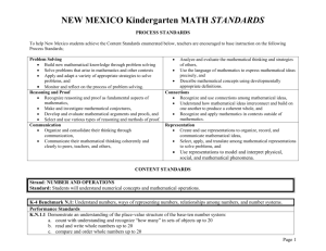 Performance Standards - New Mexico State Department of Education