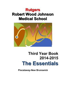 Neurology Clerkship - Robert Wood Johnson Medical School