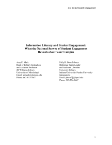 Information Literacy and Student Engagement: