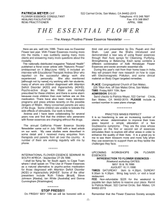 PATRICIA MEYER CHT - Flower Essence Therapy by Patricia Meyer