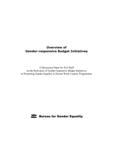 Gender Responsive Budget Initiatives