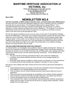 Newsletter 6, March 2004 - Maritime Heritage Association of Victoria
