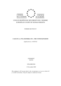 ECHR - British Institute of International and Comparative Law