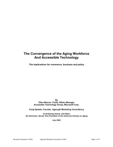 Technology and an Aging Workforce