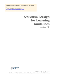 Principle I - National Center On Universal Design for Learning