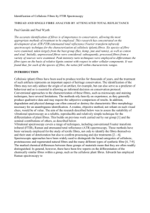 Identification of Cellulosic Fibres by FTIR Spectroscopy THREAD