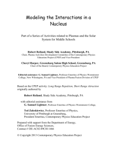 nuclear interaction - Contemporary Physics Education Project