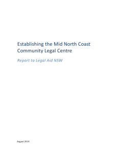 Establishing the Mid North Coast Community Legal Centre