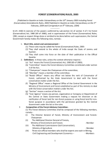 Forest(Conservation) rules 2003