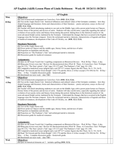 Lesson Plans 11-12 Sem 1 week 8 AP Eng