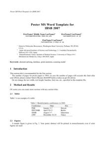 MS Word Template