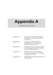 Appendix A - Natural resources & the environment