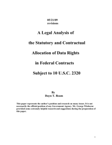 A Nearly Complete Legal Analysis of the Statutory and Contractual